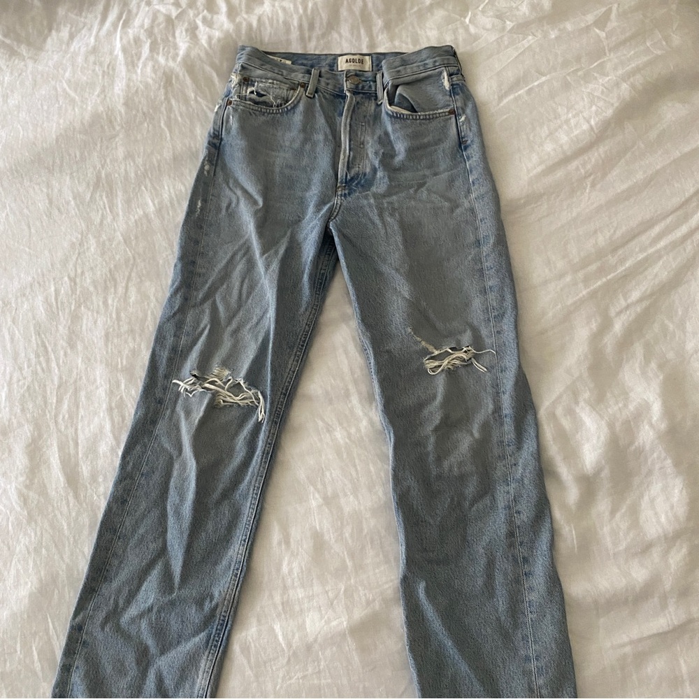 Agolde 90’s Mid Rise Loose Fit Jeans in Captured